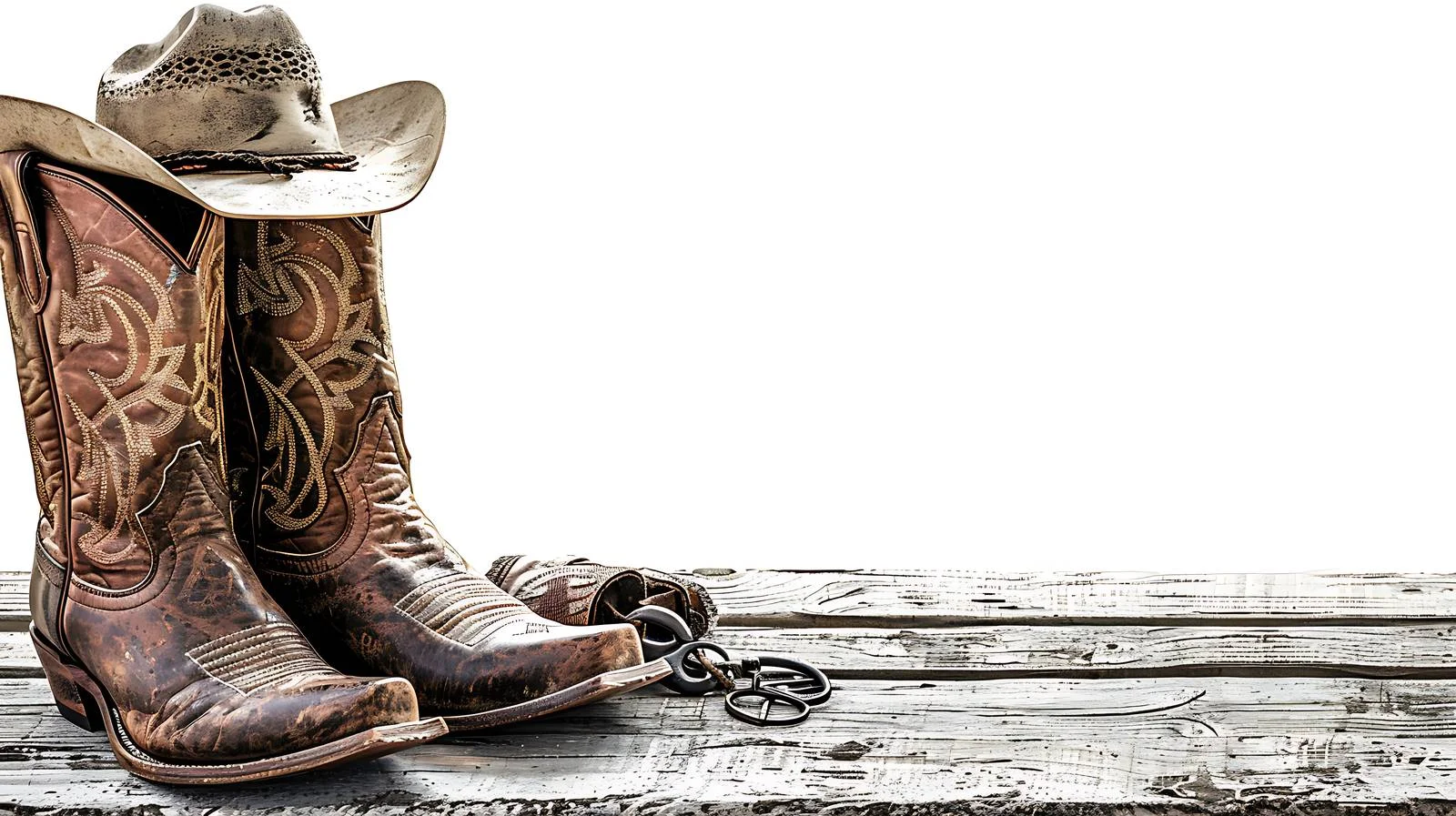 Western Wear Display on Vintage Wood — free download from Dotvec