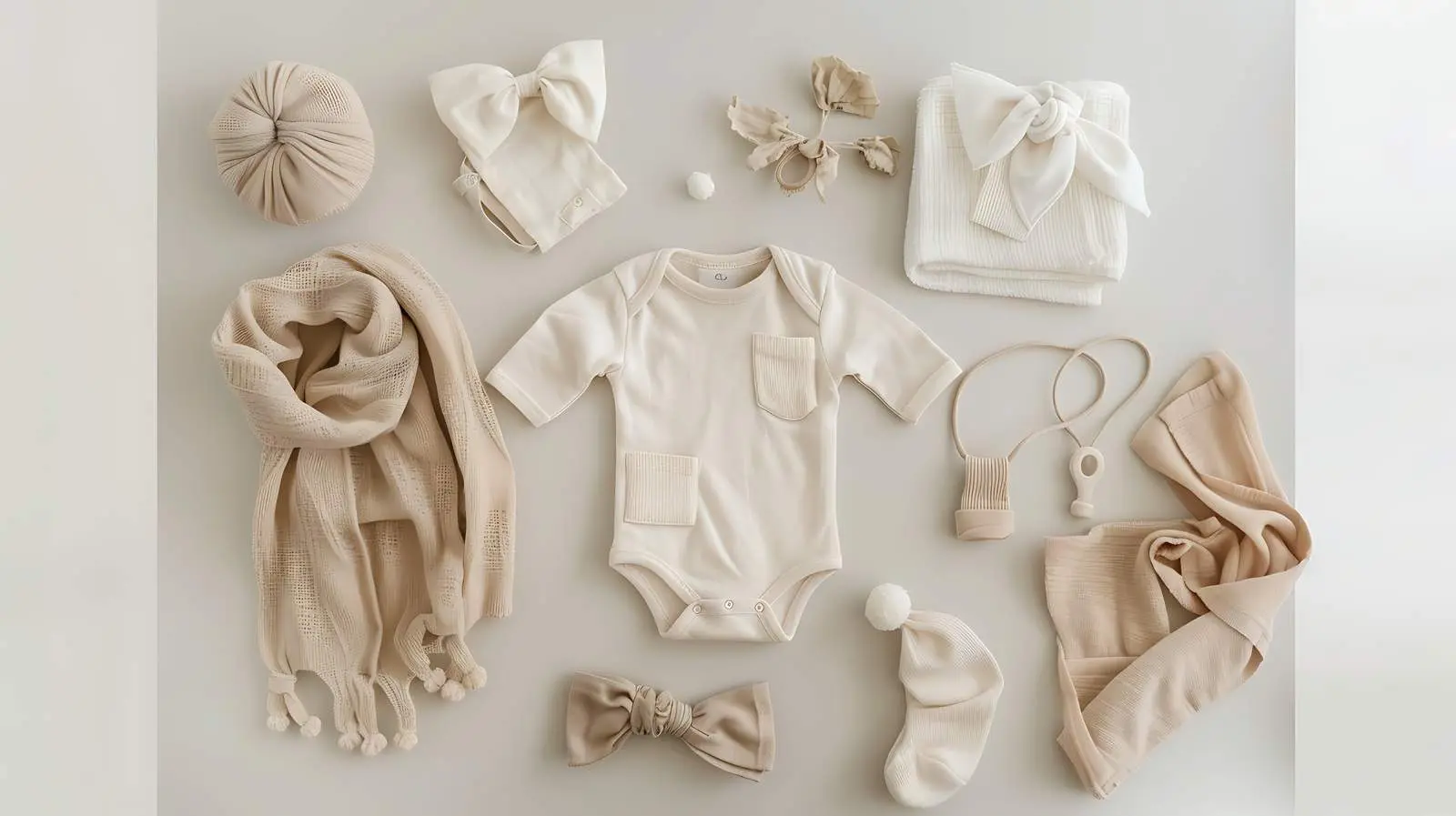 Pastel Clothes and Accessories for Newborns — free download from Dotvec