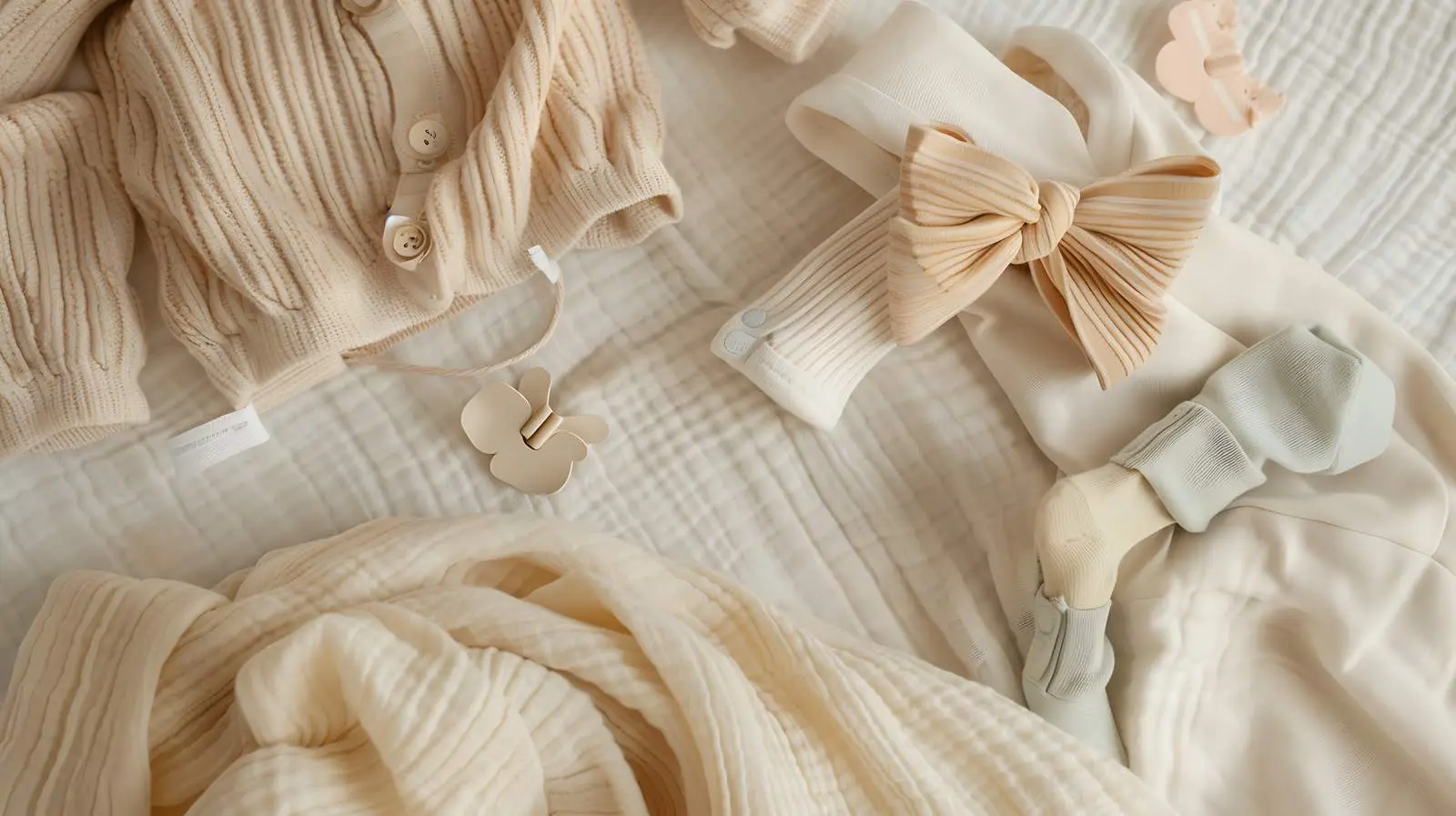 Pastel Newborn Baby Clothes and Accessories – free knitwear image from Dotvec