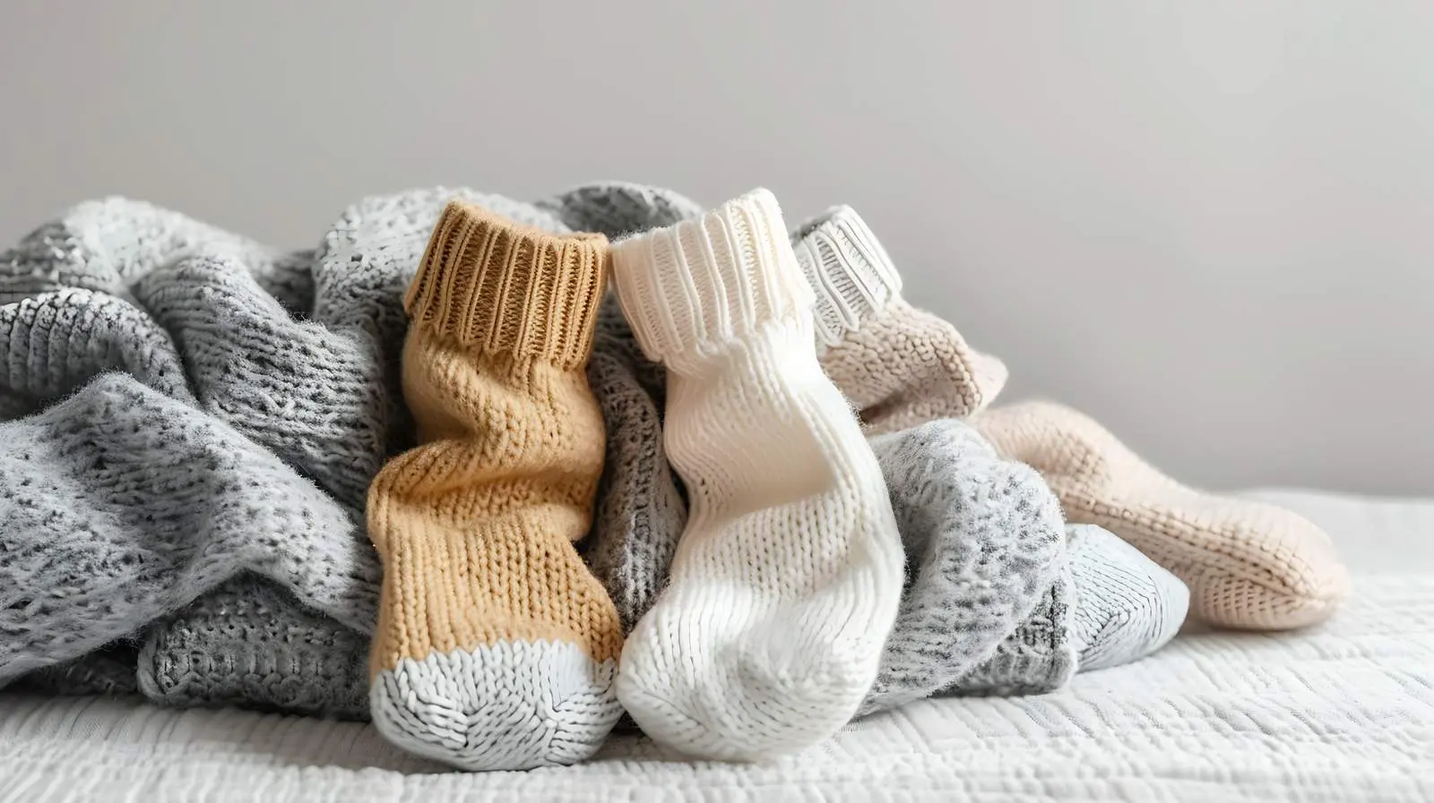 Cozy Hygge Socks for Mom and Baby — free download from Dotvec