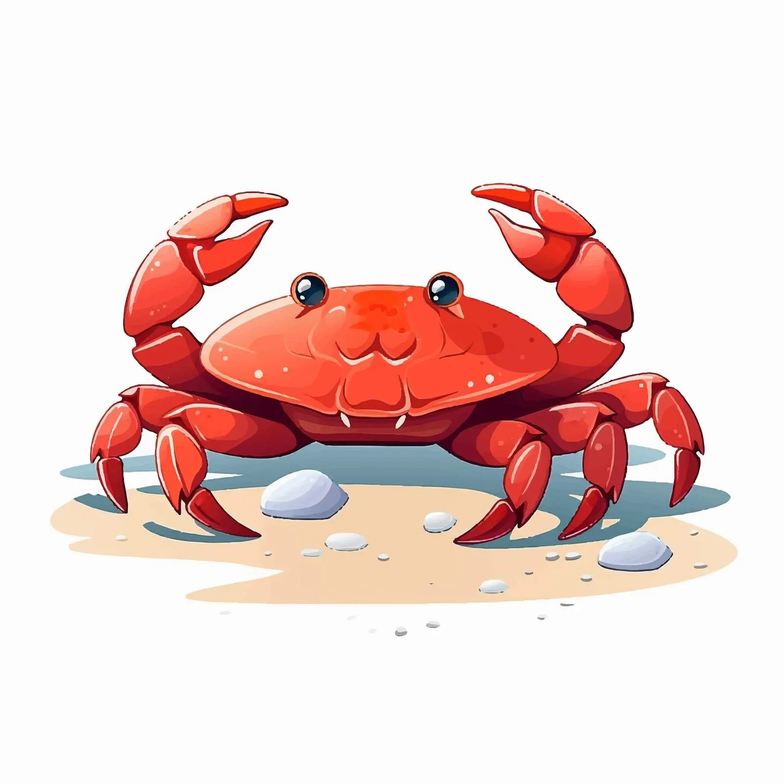 Cartoon Crab Sea Icon Vector Illustration — free download from Dotvec