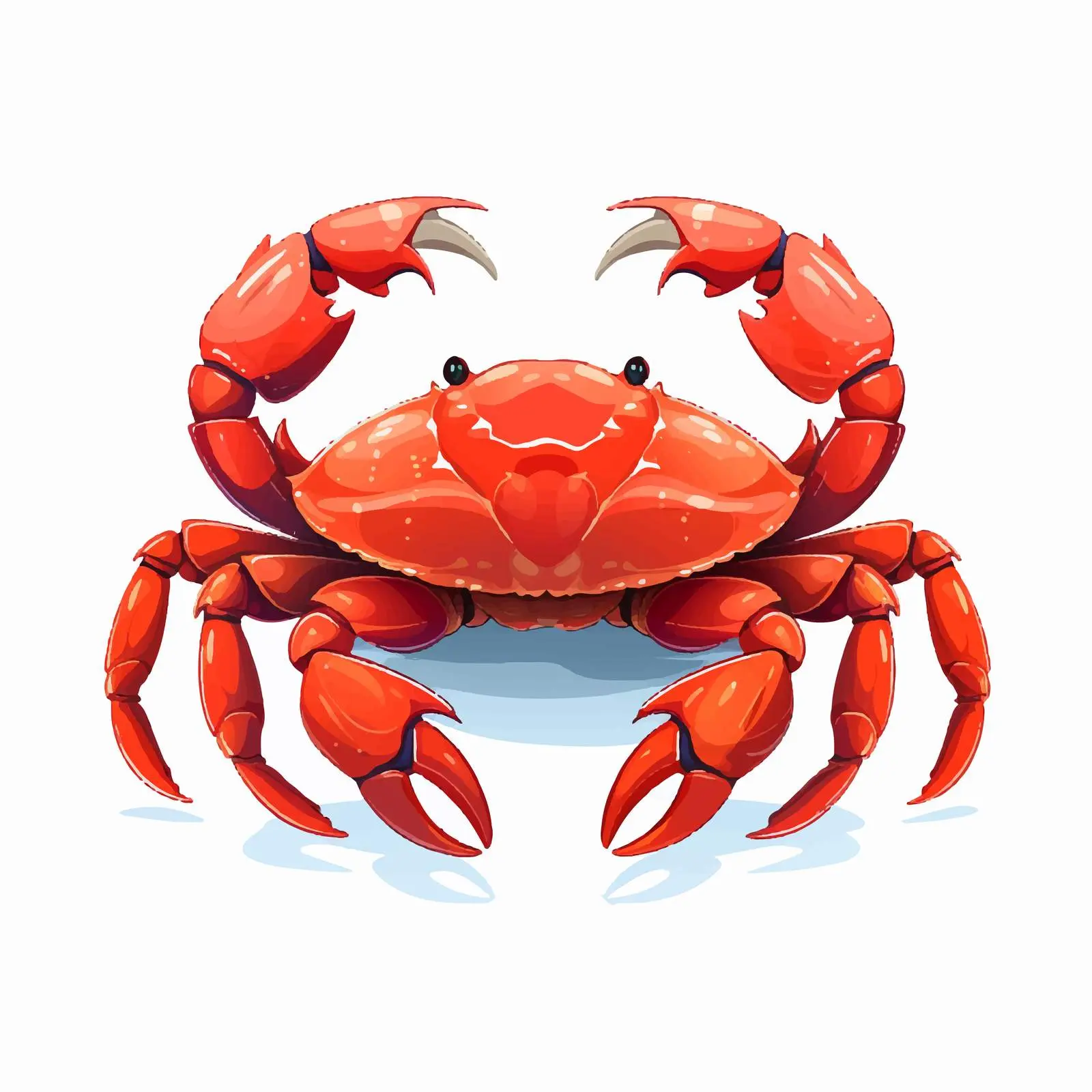 Cartoon Crab Vector Illustration Isolated Design — free download from Dotvec