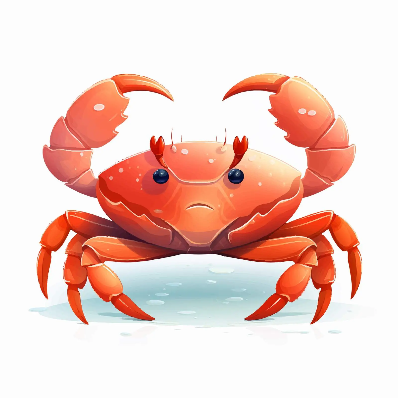 Cartoon Crab Vector Illustration Isolated Design — free download from Dotvec