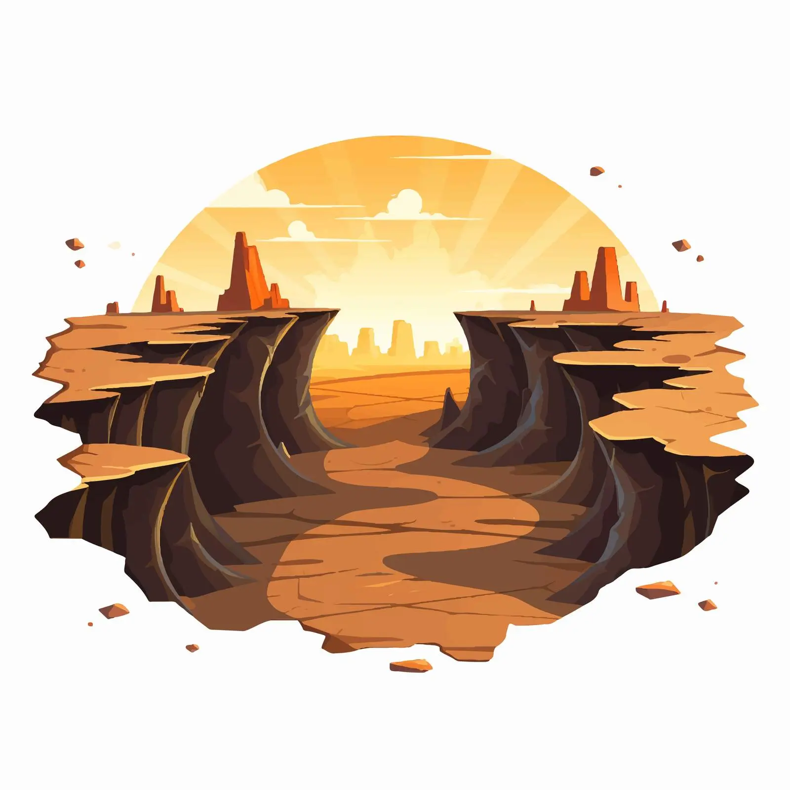 Cracked Ground with Earthquake Fractures — free download from Dotvec