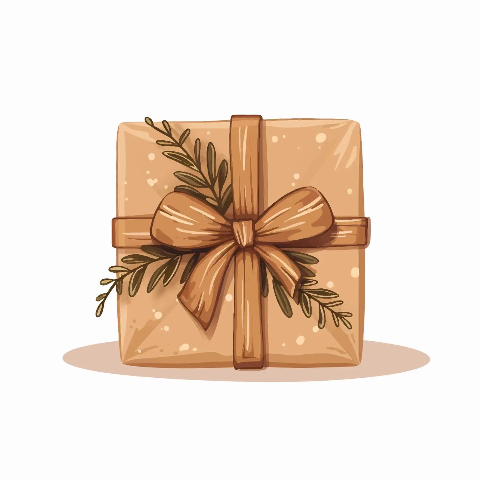 Eco-Friendly Holiday Gift Box Design — free download from Dotvec