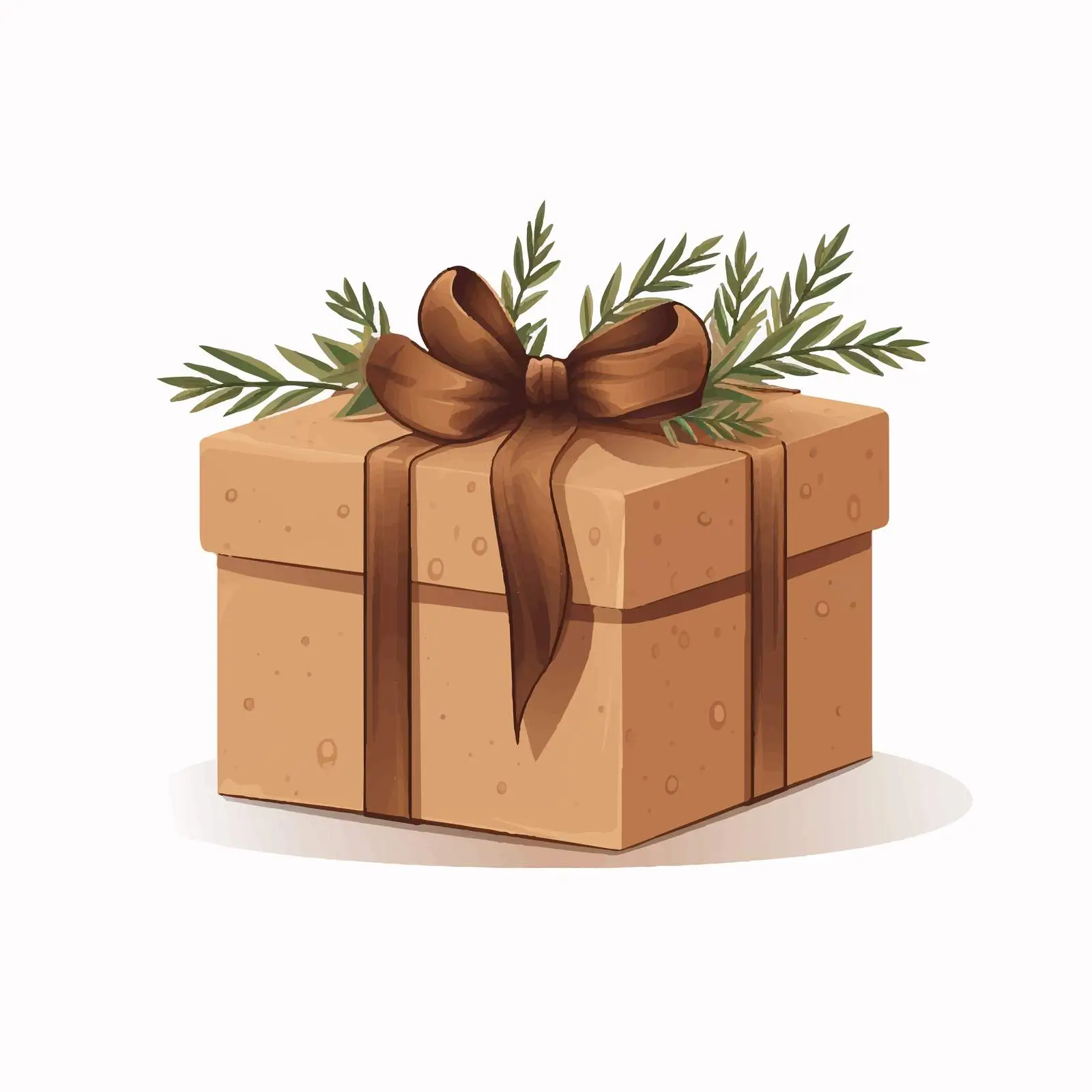 Eco Kraft Brown Paper Holiday Gift Box – free seasonal gifts image from Dotvec