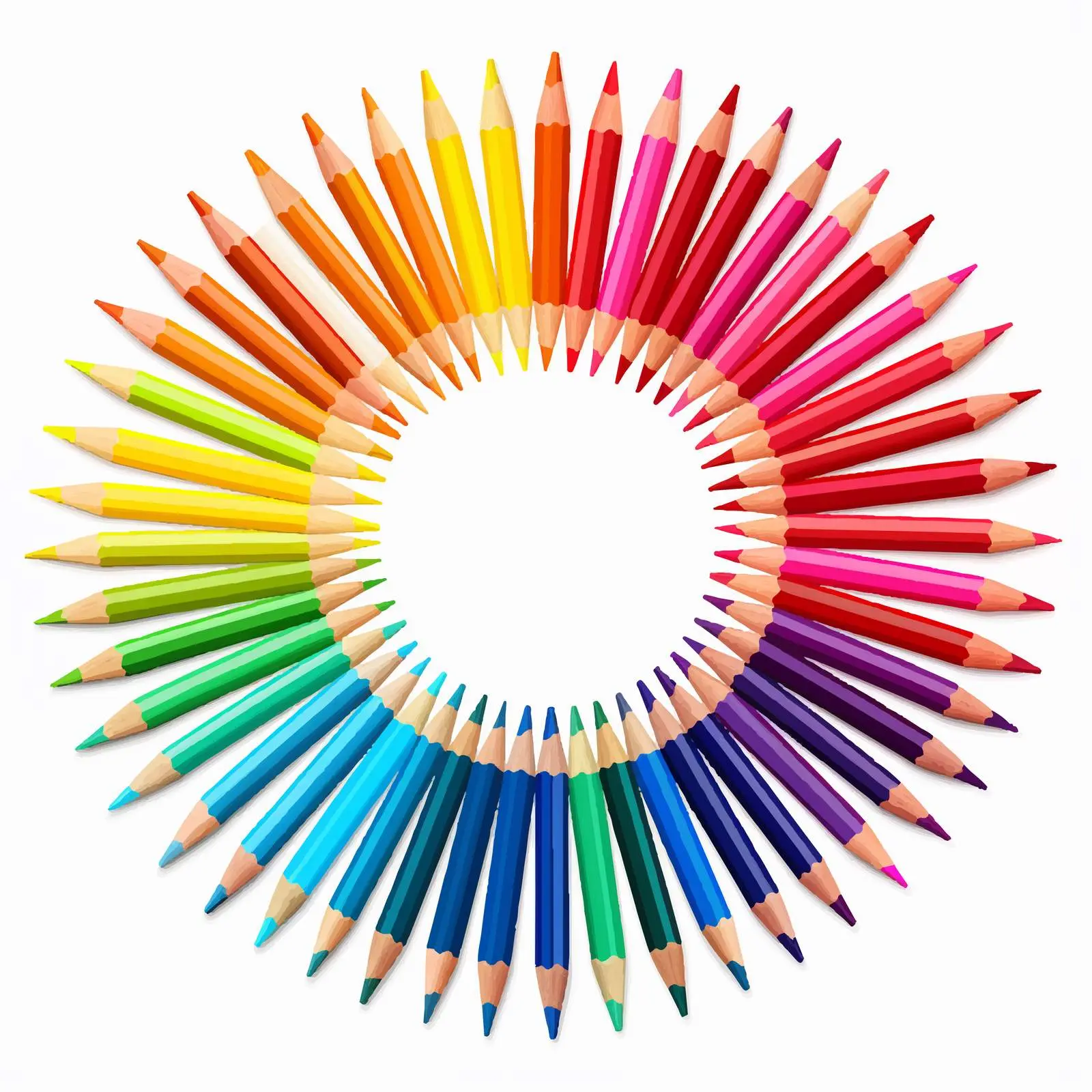 Crayon Line Vector Illustration on White Background — free download from Dotvec