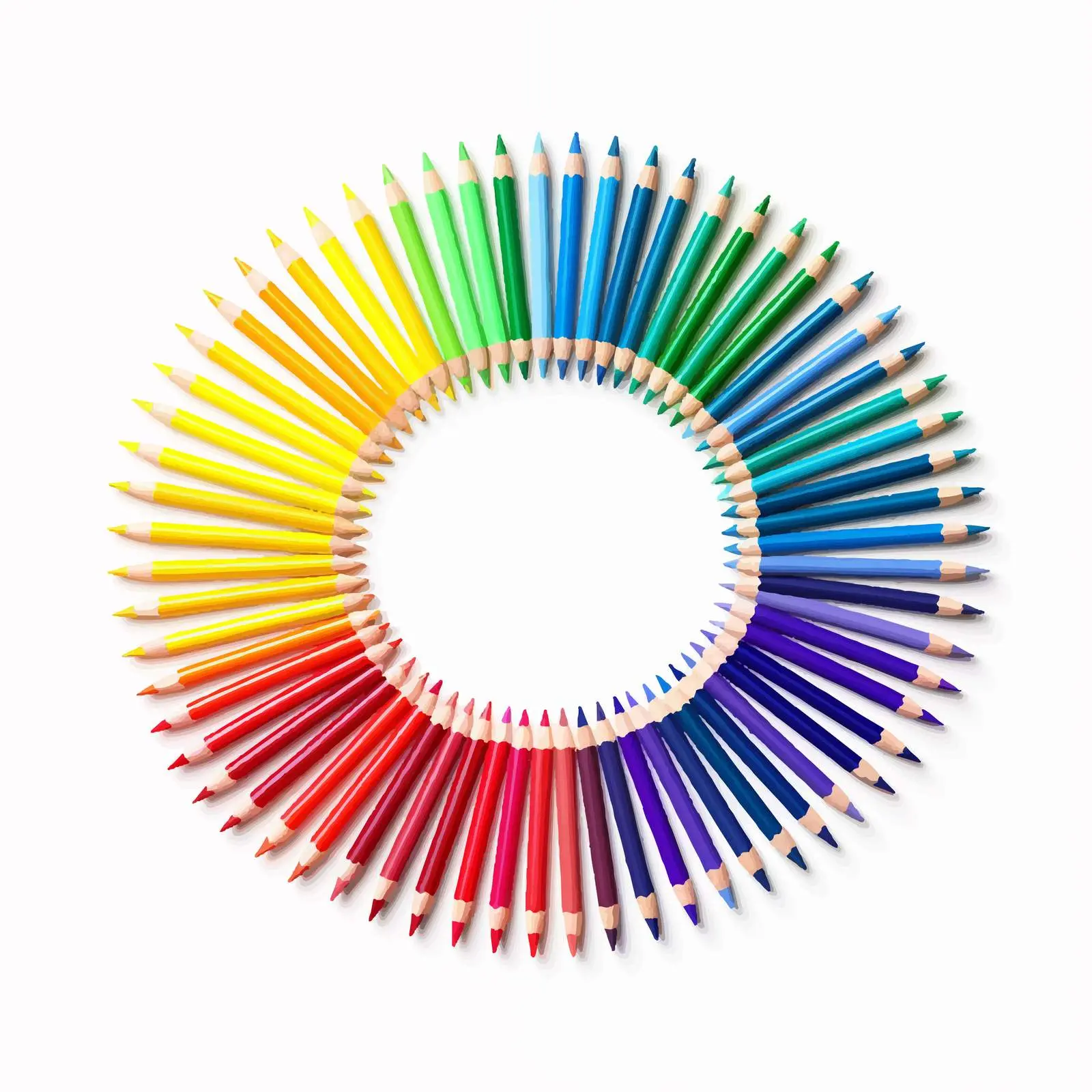 Colorful Crayon Line Vector Illustration — free download from Dotvec