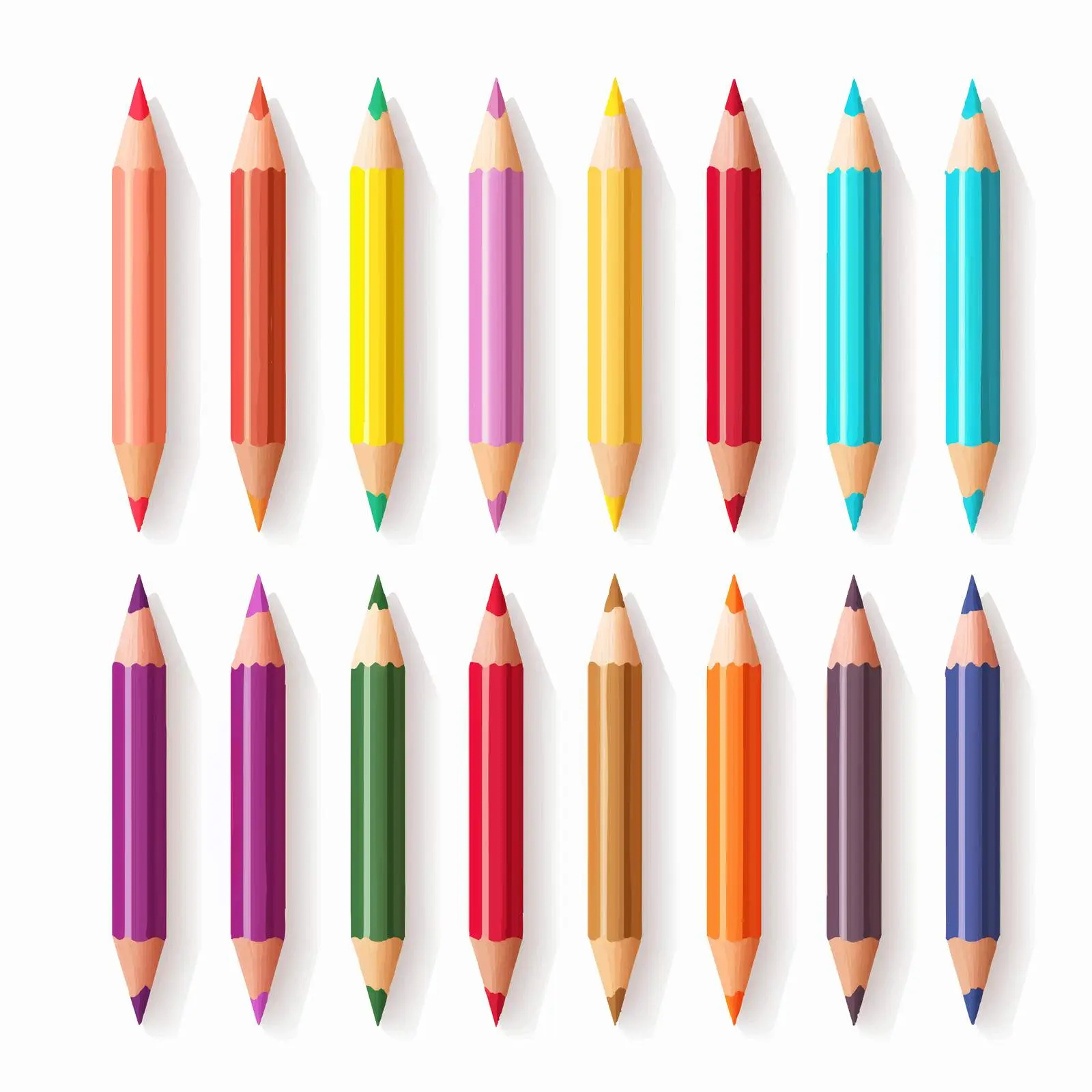 Colorful Crayon Line Vector Illustration — free download from Dotvec