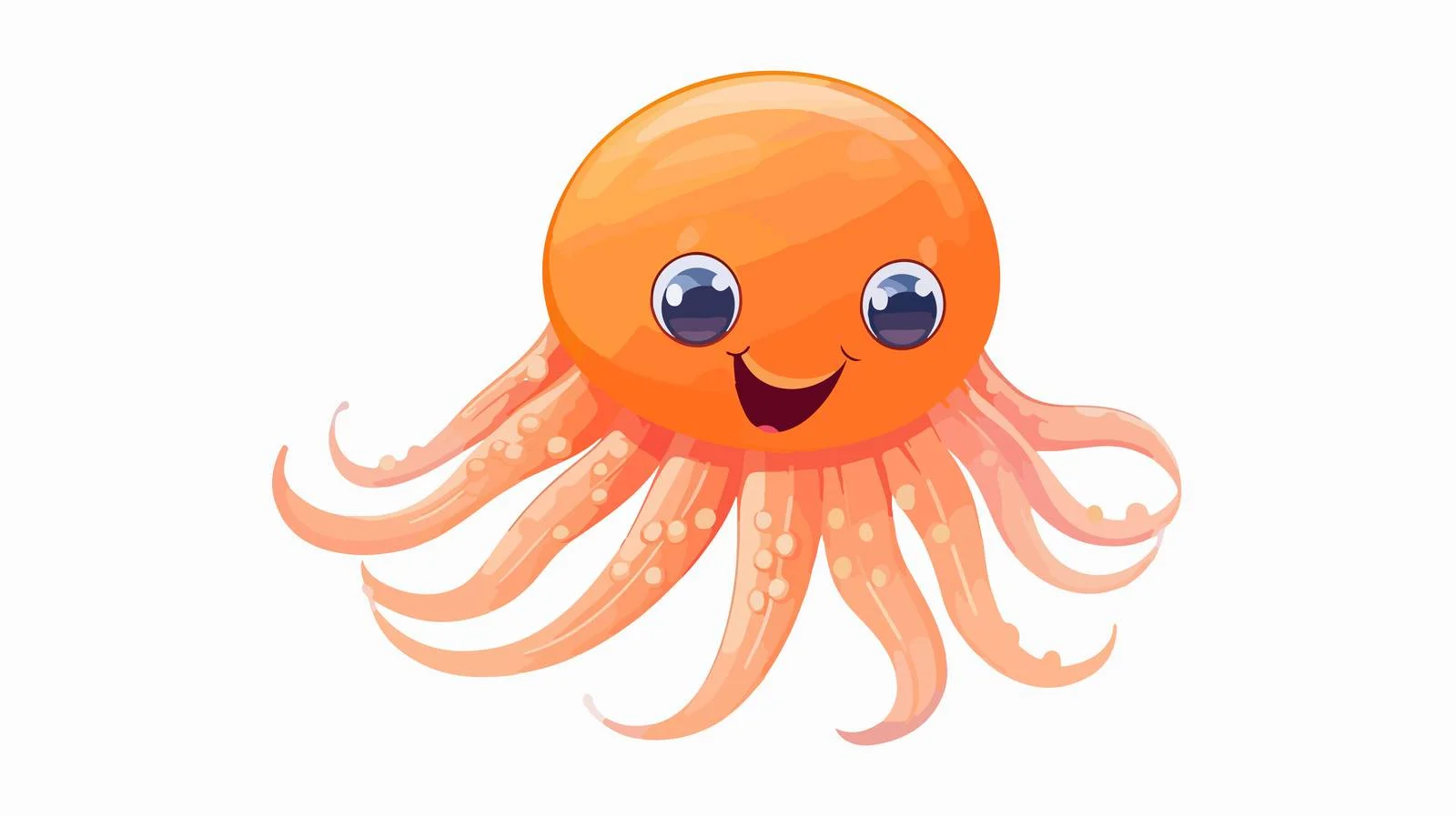 Whimsical Jellyfish Cartoon Illustration — free download from Dotvec