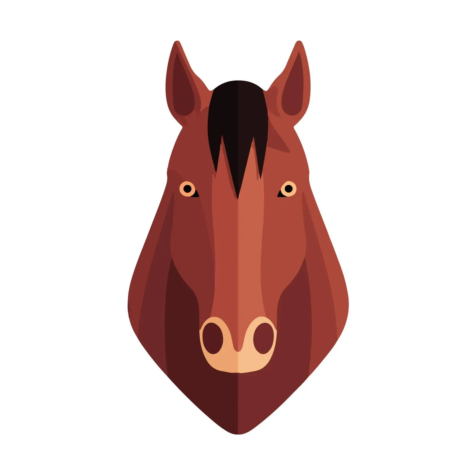 Horse Face Icon on White Background — free download from Dotvec