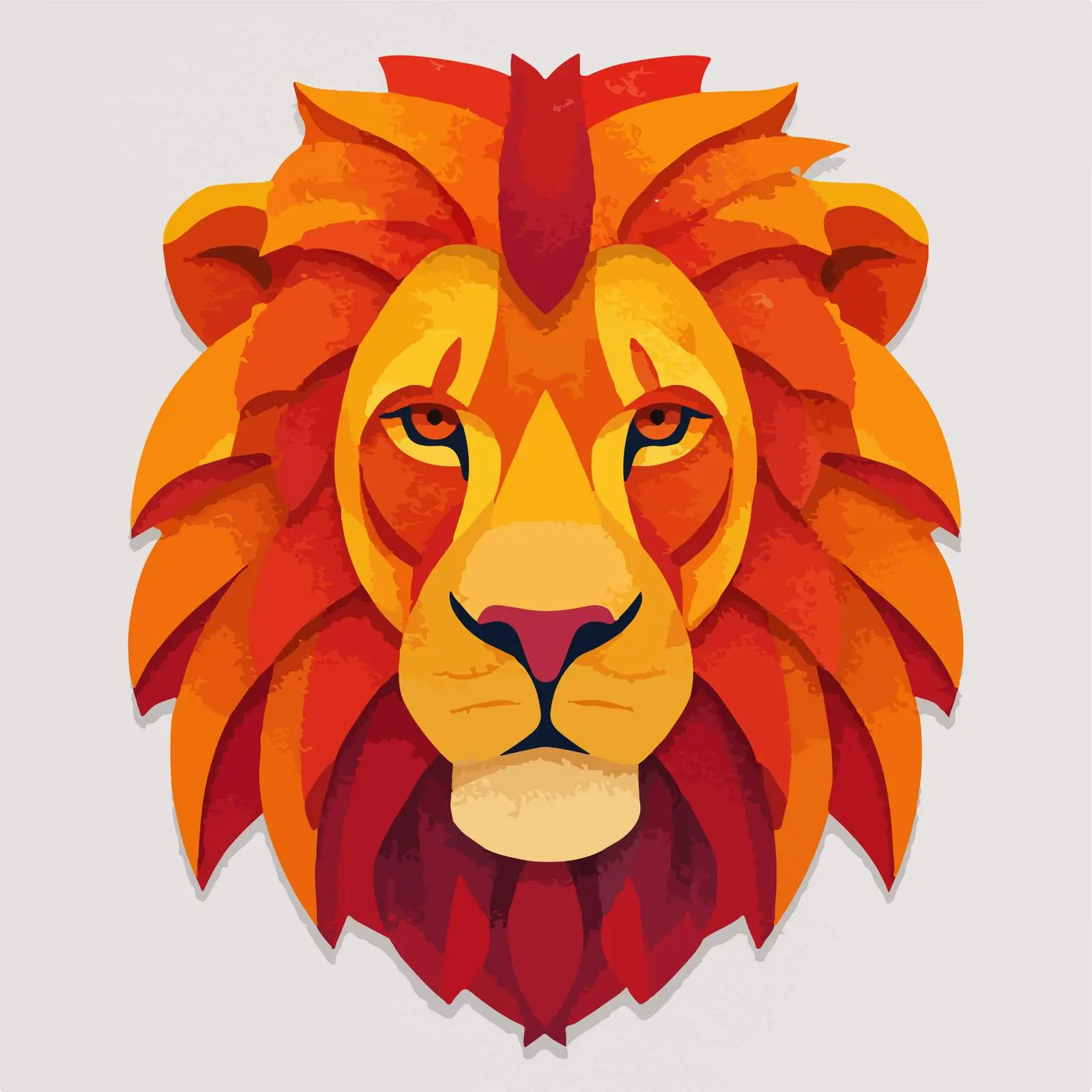 Lion Face Icon Design — free download from Dotvec