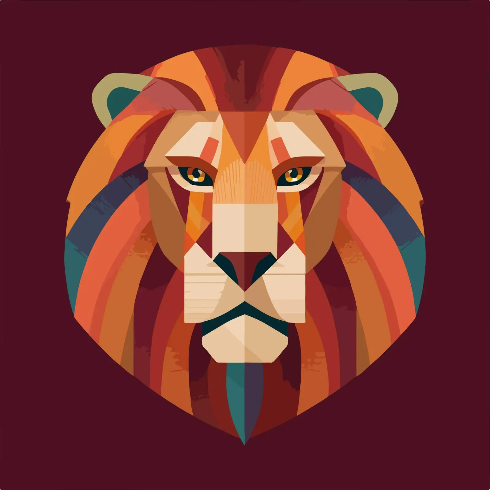Lion Face Icon Creation Guide — free download from Dotvec