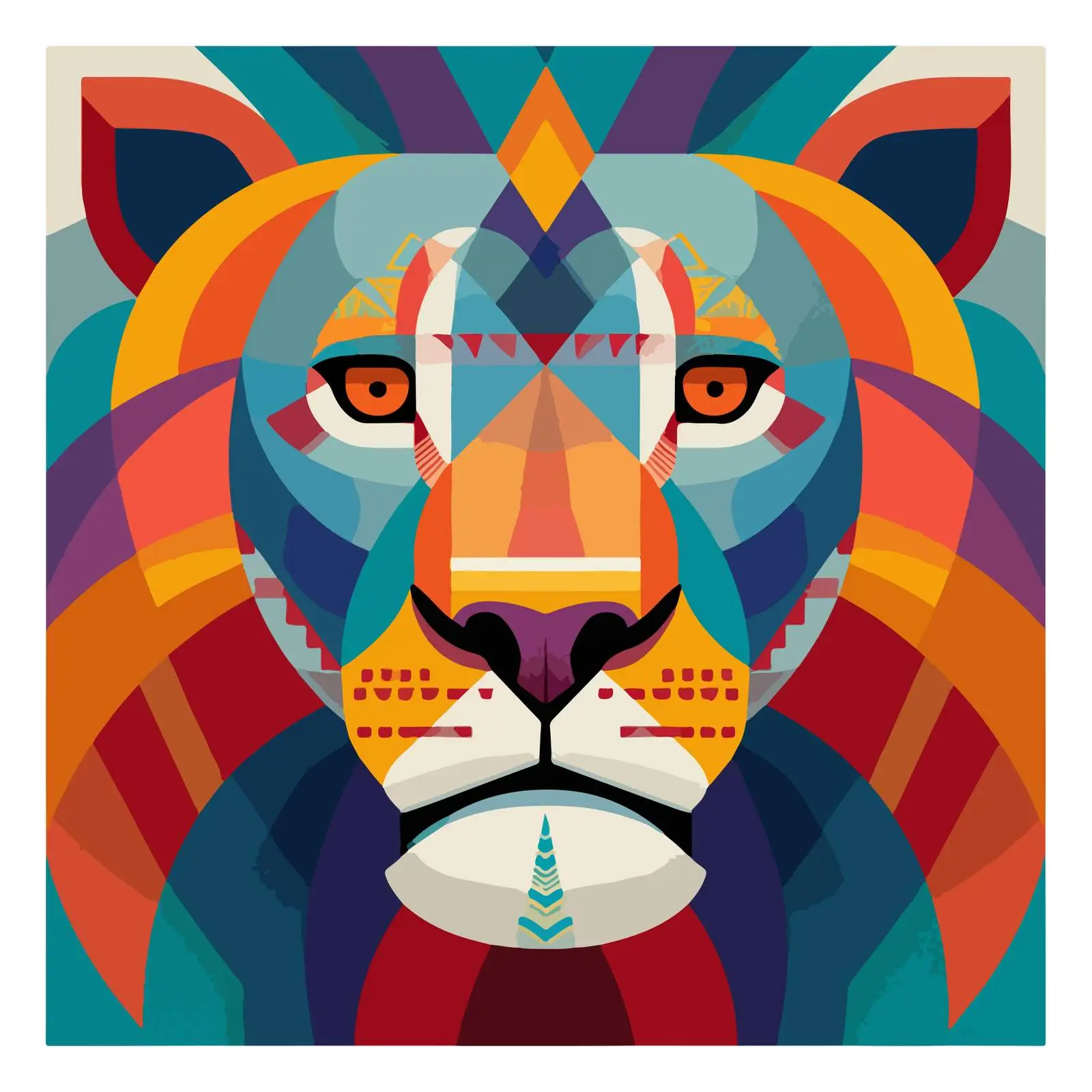 Lion Face Icon Design — free download from Dotvec