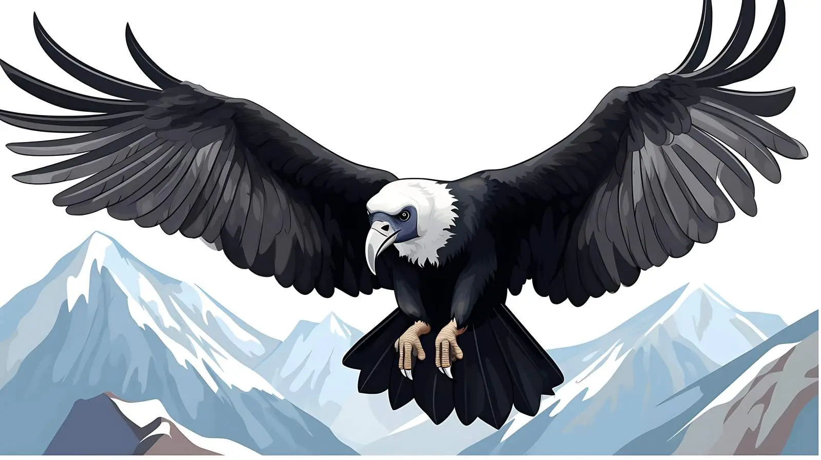 Andean Condor Cartoon Vector Illustration — free download from Dotvec