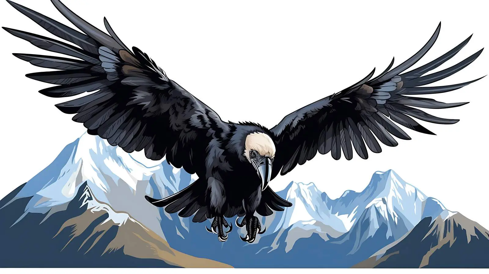 Andean Condor Cartoon Illustration — free download from Dotvec