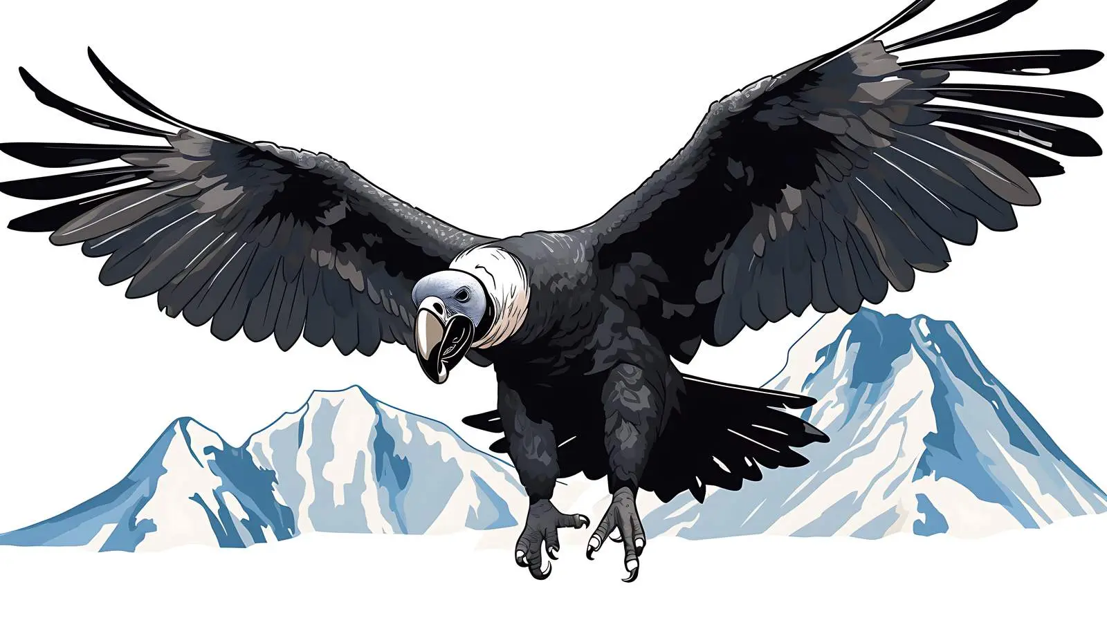 Andean Condor Cartoon Vector Illustration — free download from Dotvec