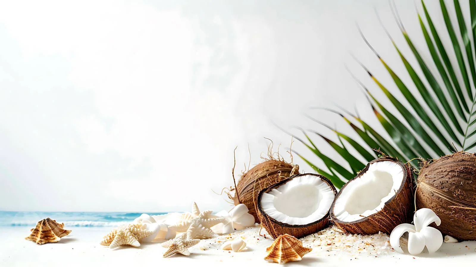 Tropical Coconut Beachscape — free download from Dotvec