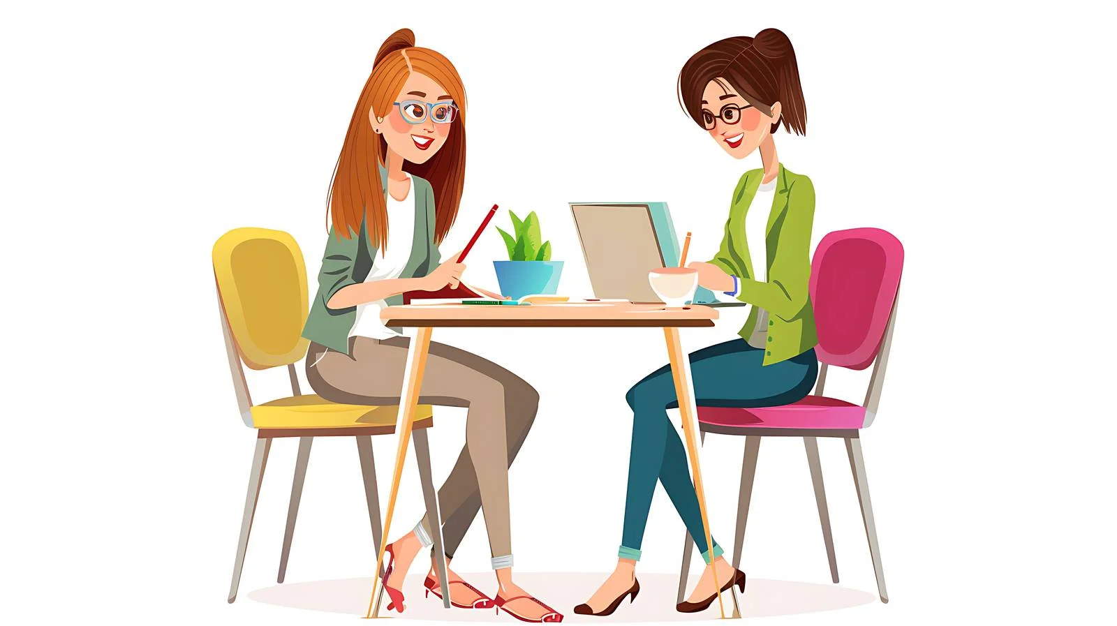 Collaborative Businesswomen in Office Setting — free download from Dotvec