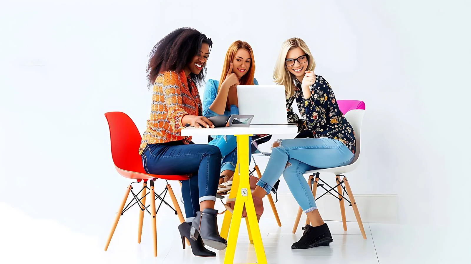 Collaborative Businesswomen in Modern Office — free download from Dotvec