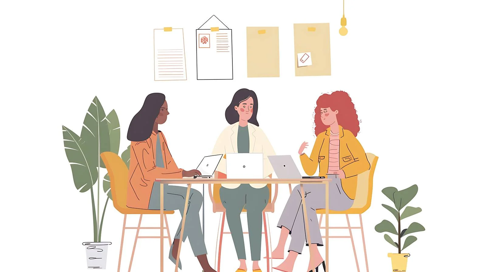 Collaborative Businesswomen in Modern Office — free download from Dotvec