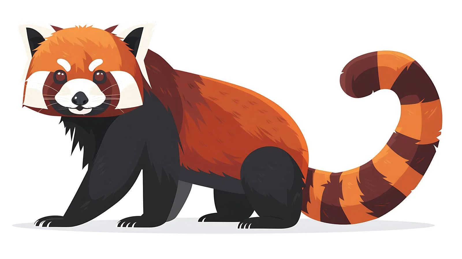 Red Panda Cartoon Illustration — free download from Dotvec