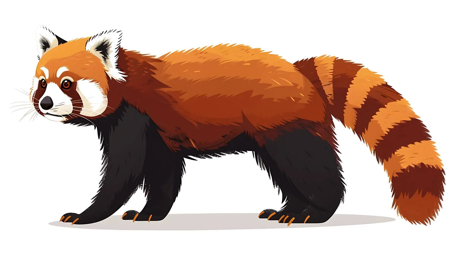 Red Panda Cartoon Illustration — free download from Dotvec