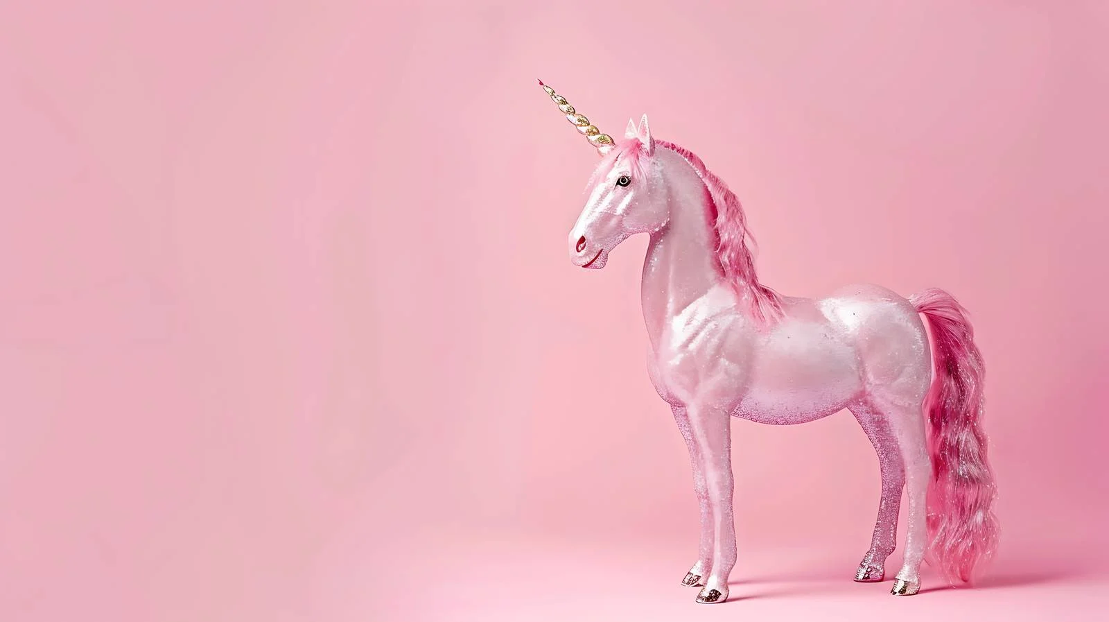Glitter Unicorn on Pink Background — free download from Dotvec