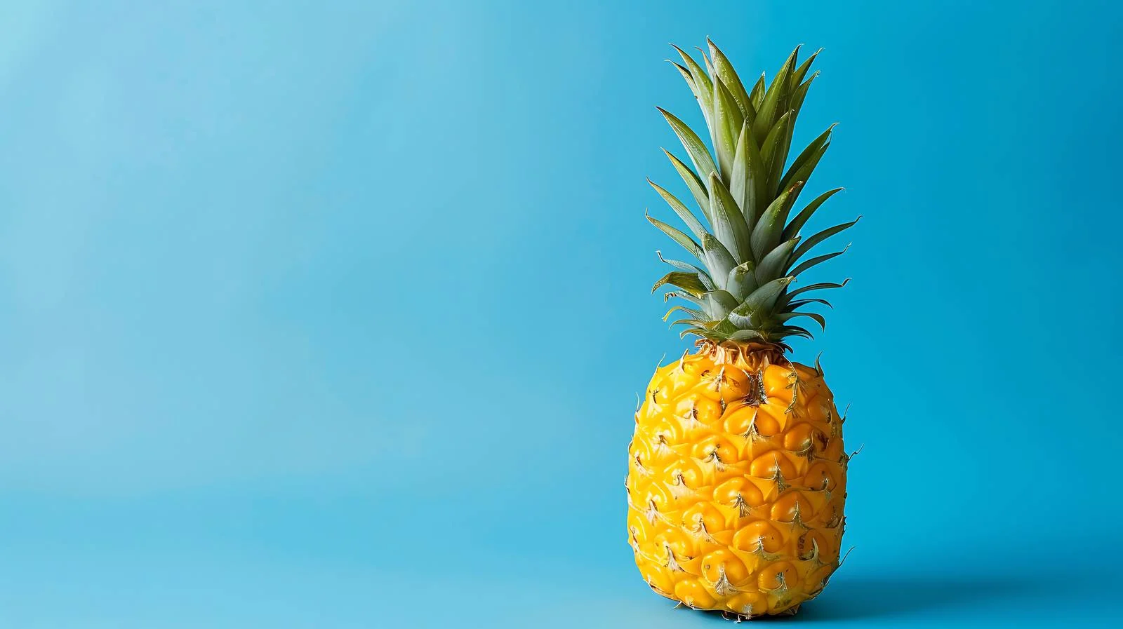 Vibrant Pineapple on Blue Background — free download from Dotvec