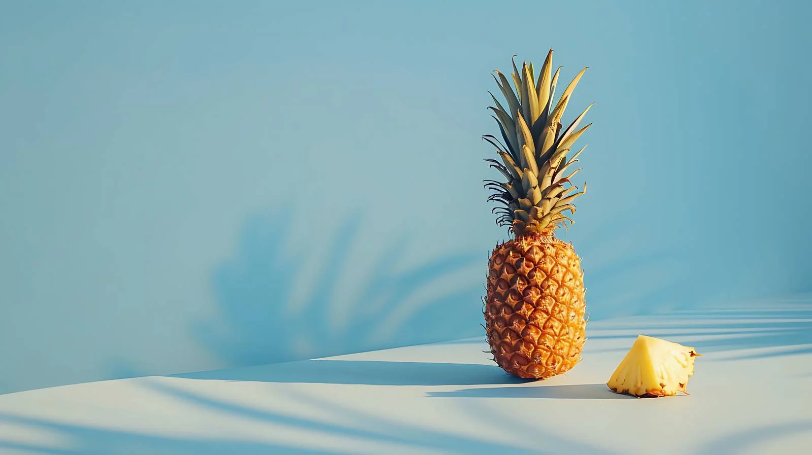 Artistic Pineapple on Blue Background — free download from Dotvec