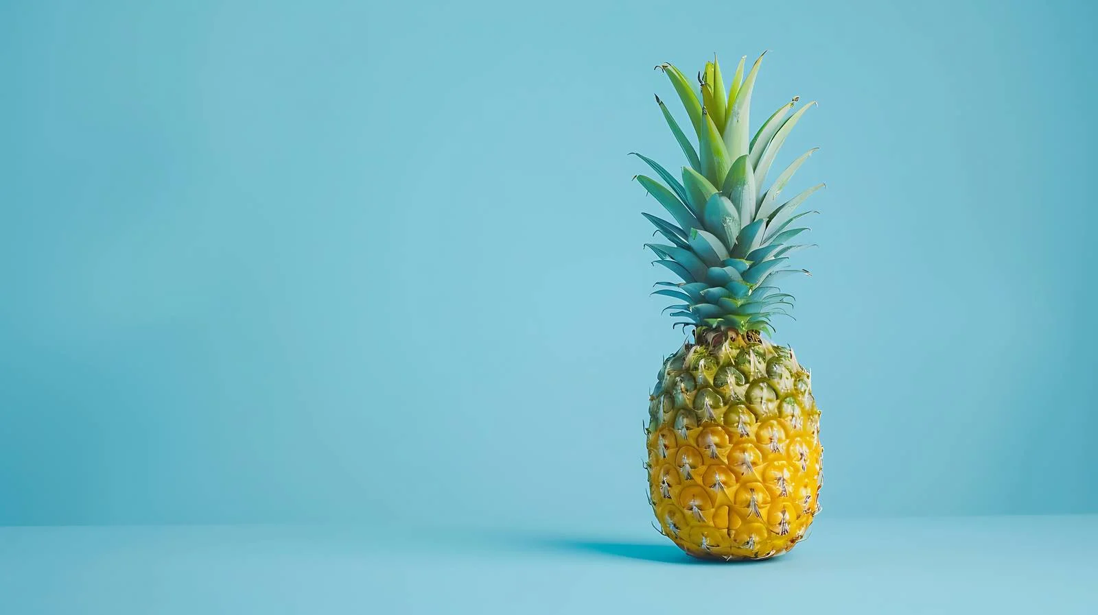 Artistic Pineapple on Blue Background — free download from Dotvec
