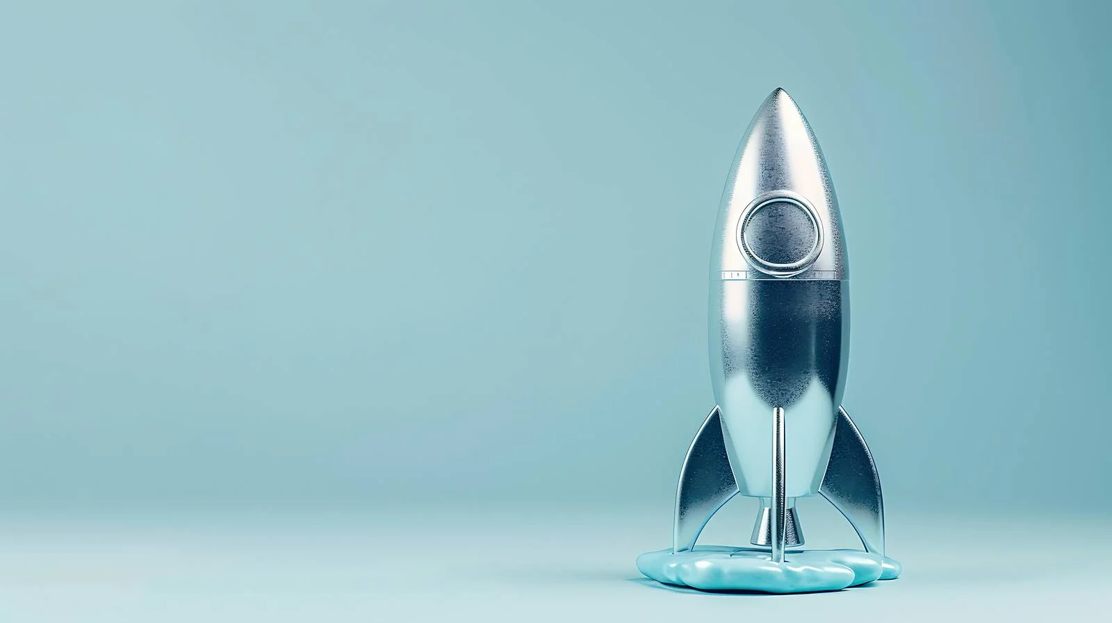 Innovative Rocket on Pastel Background — free download from Dotvec