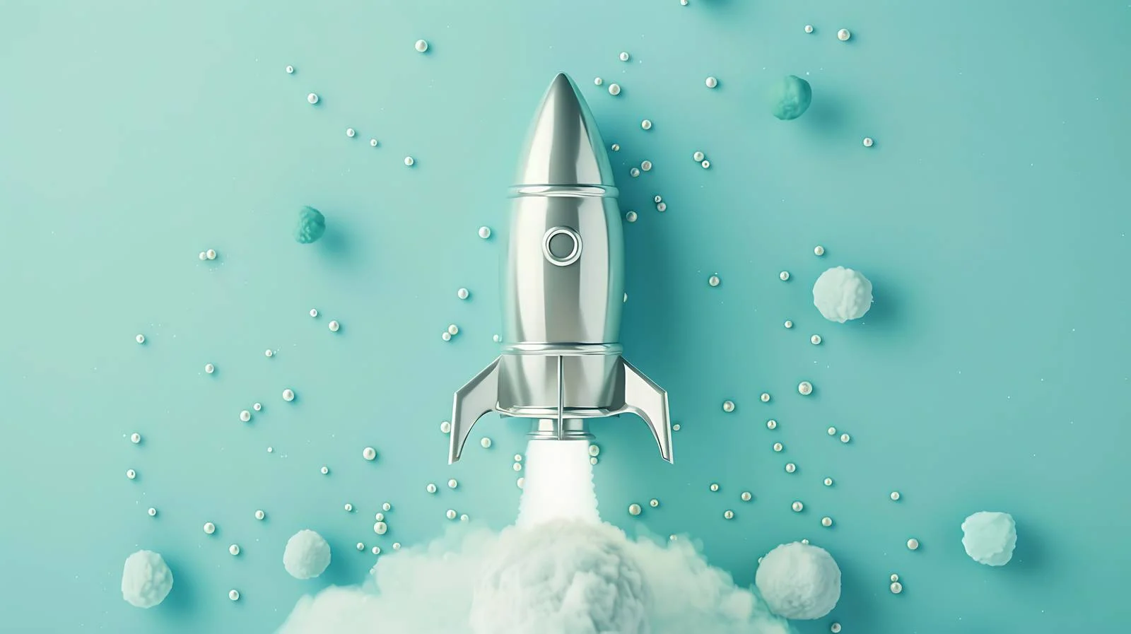 Abstract Rocket on Pastel Background — free download from Dotvec