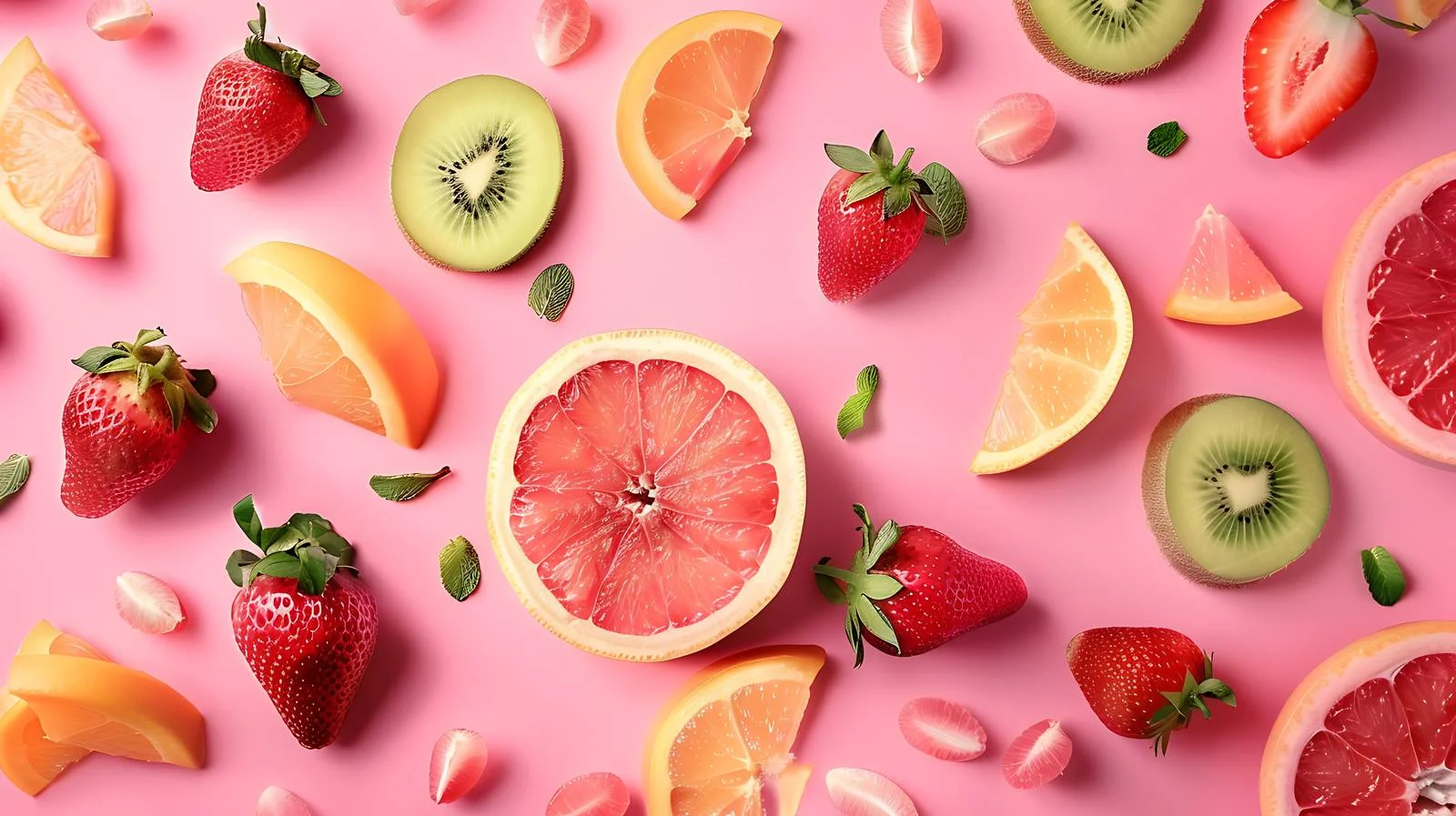 Vibrant Fruit Slice Arrangement — free download from Dotvec