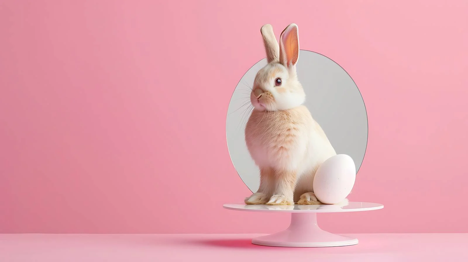 Easter Bunny Mirror Reflection — free download from Dotvec