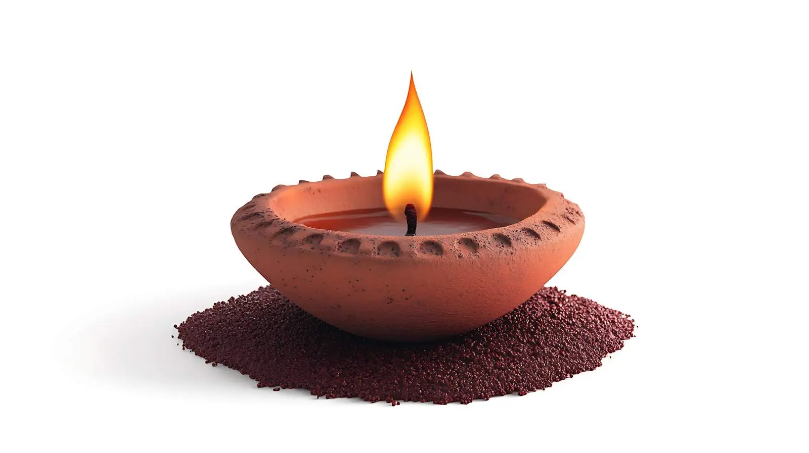 Diya Clay Lamp Design — free download from Dotvec