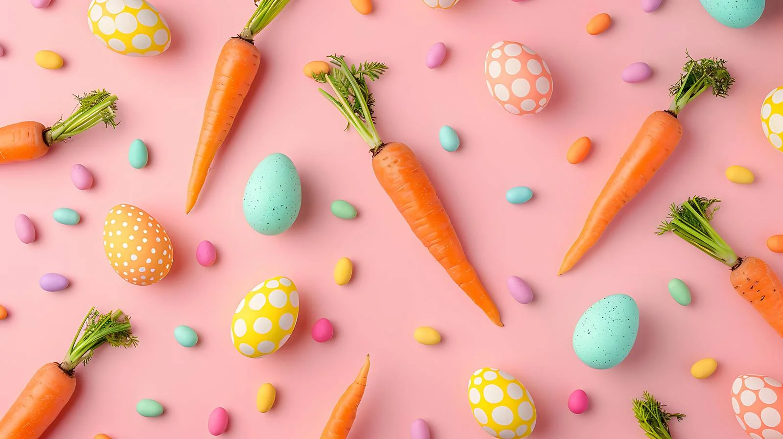 Easter Carrot Egg Pattern — free download from Dotvec
