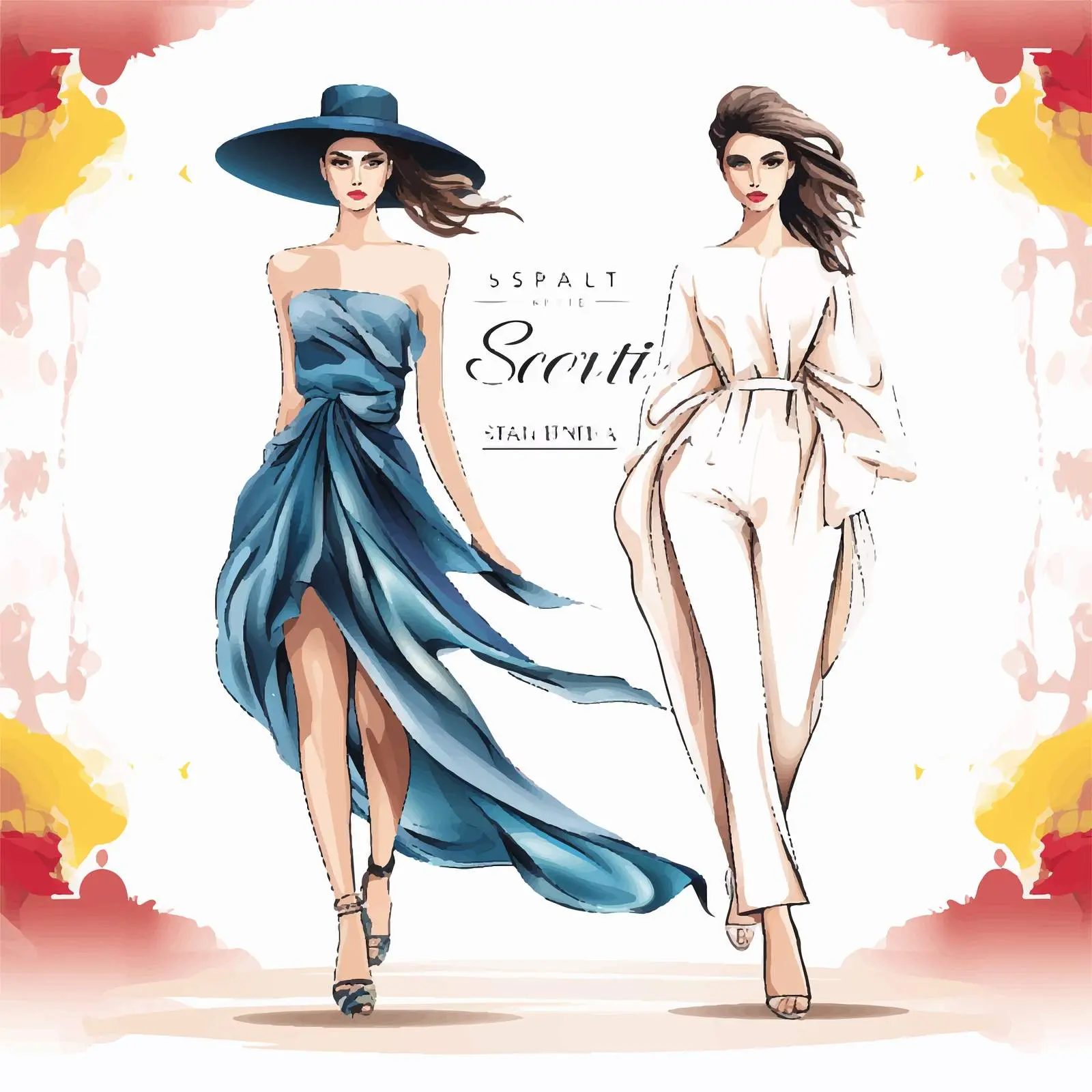 Fashion Show Flyer Template Featuring Model — free download from Dotvec