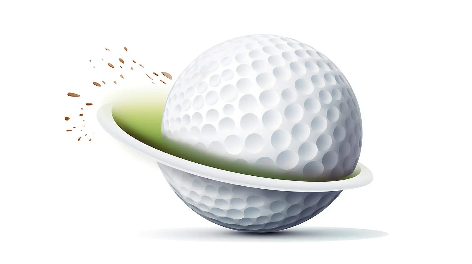Dynamic Golf Ball Illustration — free download from Dotvec