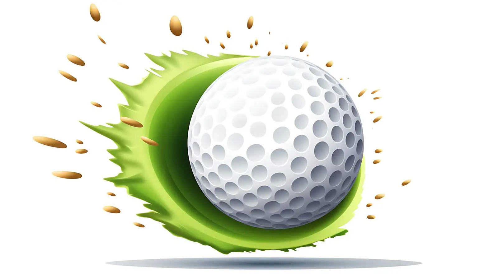 Dynamic Golf Ball Illustration — free download from Dotvec