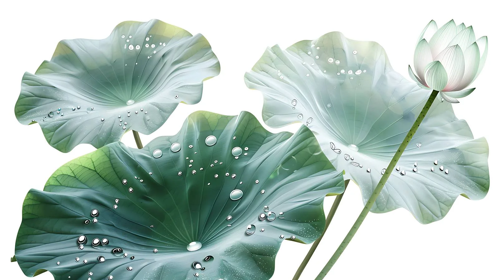 Transparent Lotus Leaf Illustration — free download from Dotvec