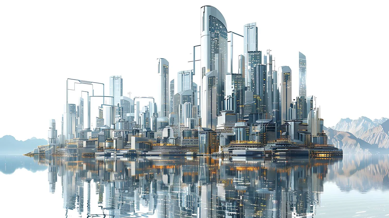 Futuristic AI-inspired Sci-Fi Creative Illustration — free download from Dotvec