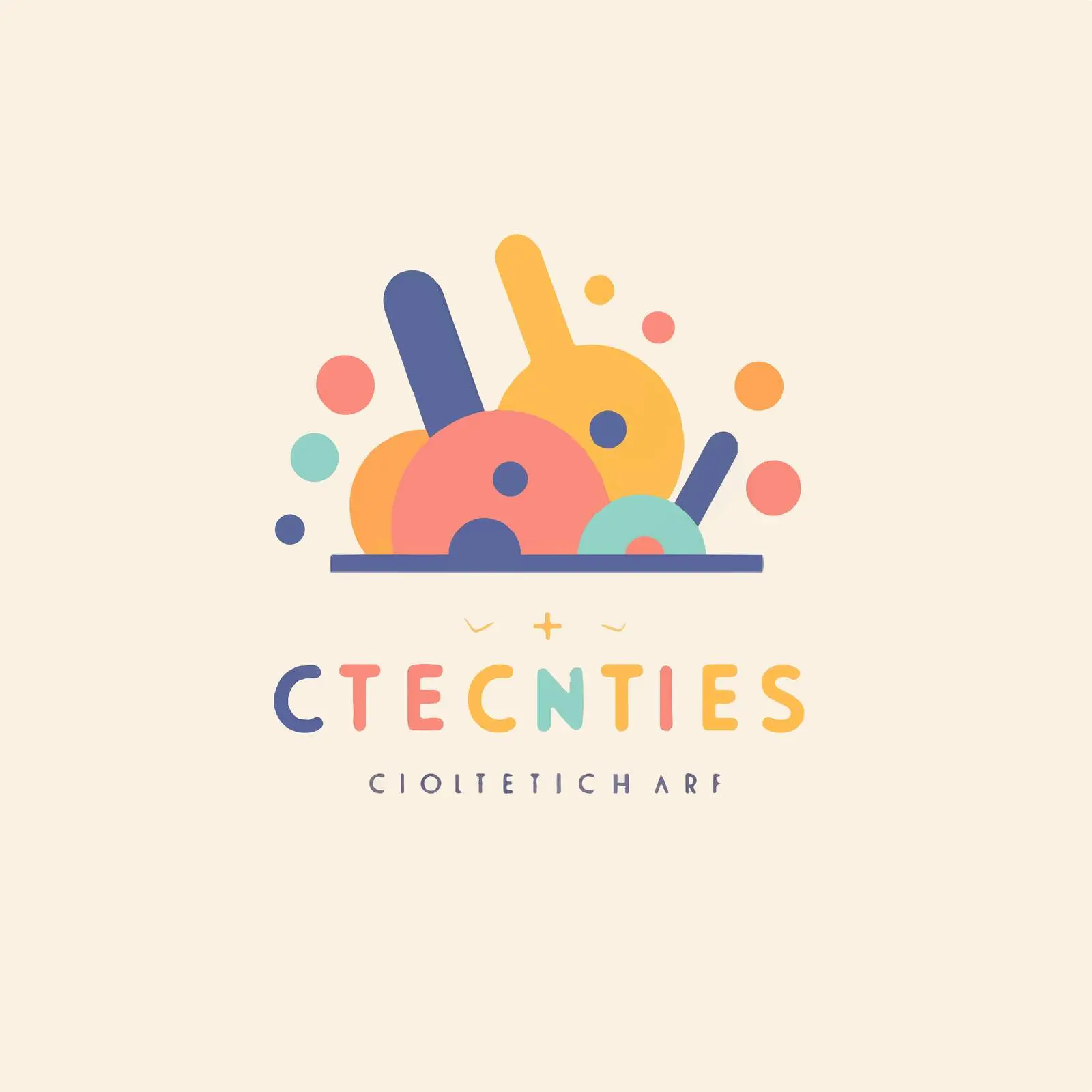 Creative Kids Center Flat Vector Logo Design — free download from Dotvec