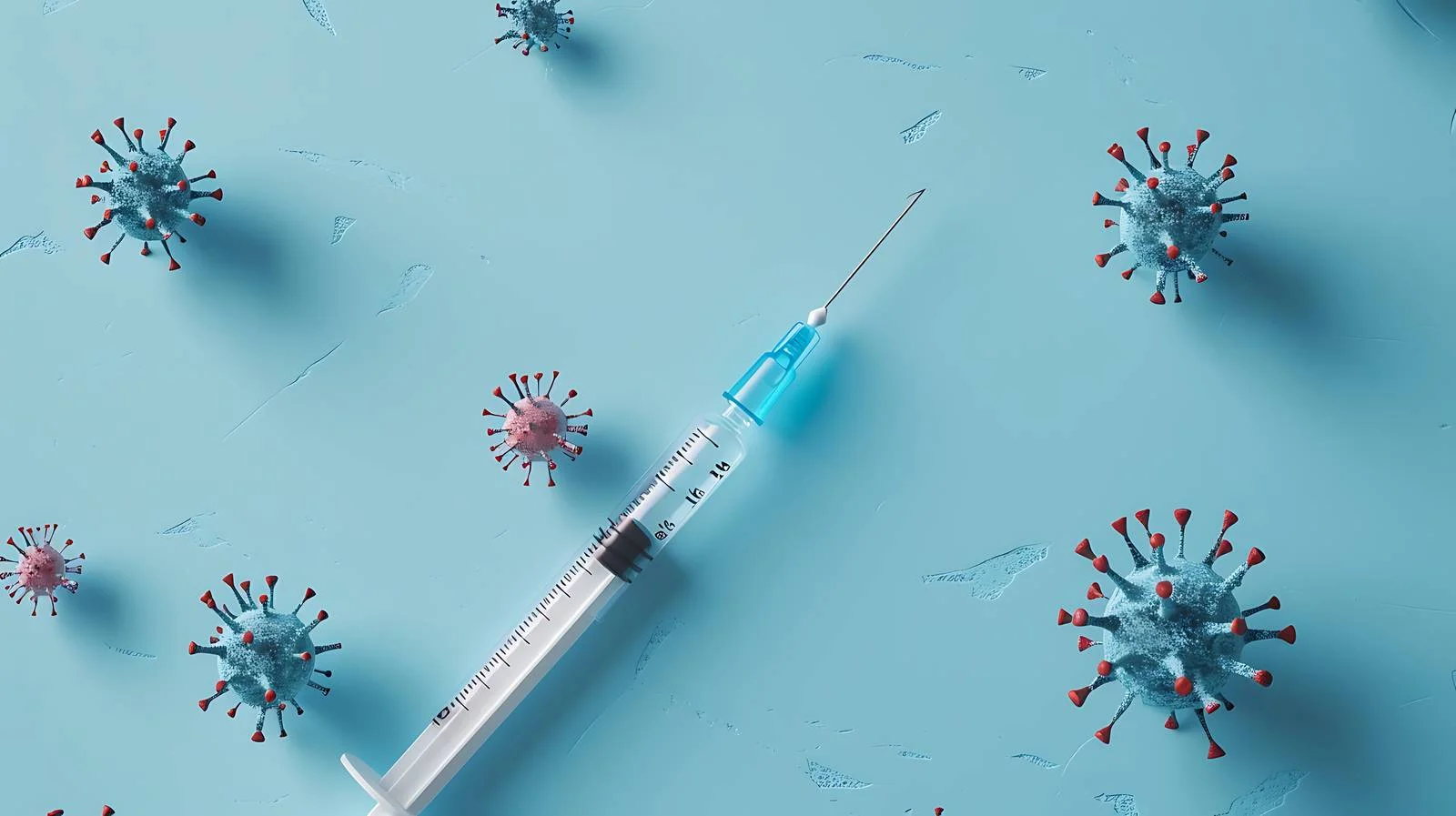 Innovative Syringe Pastel Blue Layout — free download from Dotvec