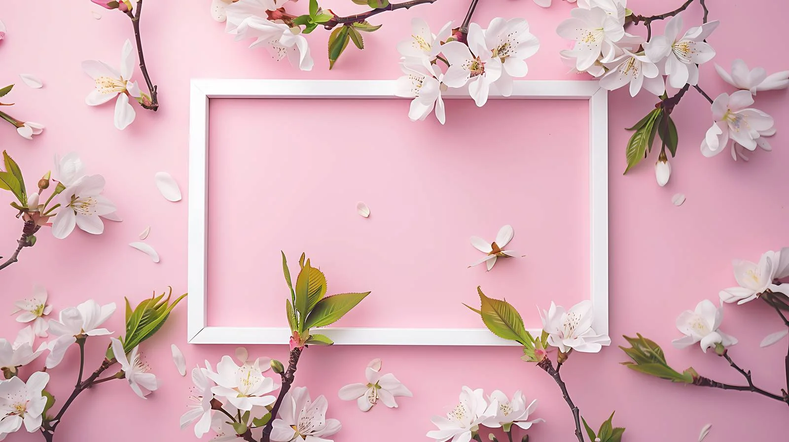Floral White Frame Layout Design — free download from Dotvec