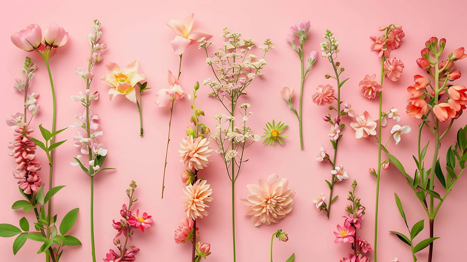 Floral Pink Backdrop Layout Design — free download from Dotvec