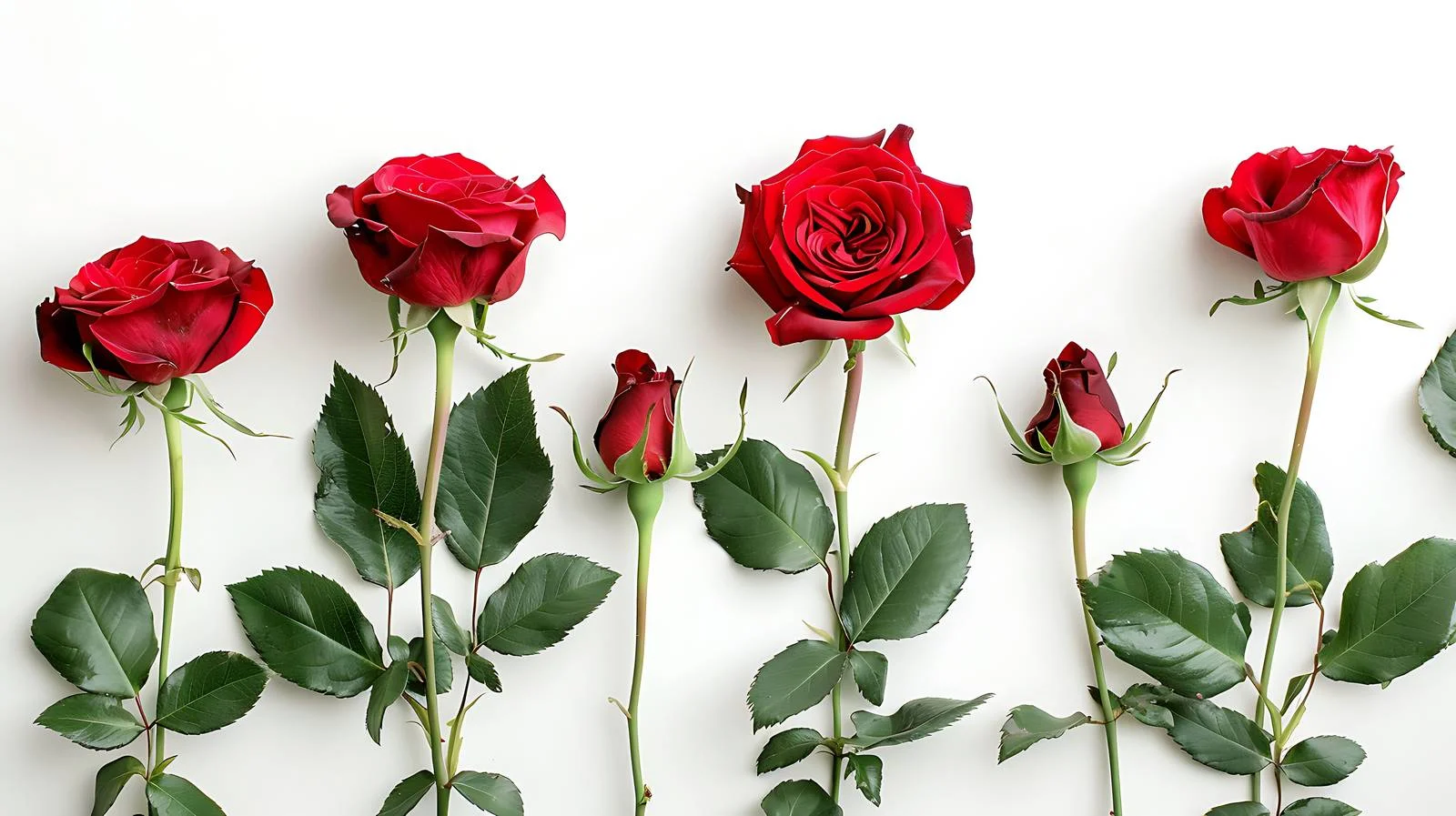Elegant Rose Layout on White Background — free download from Dotvec