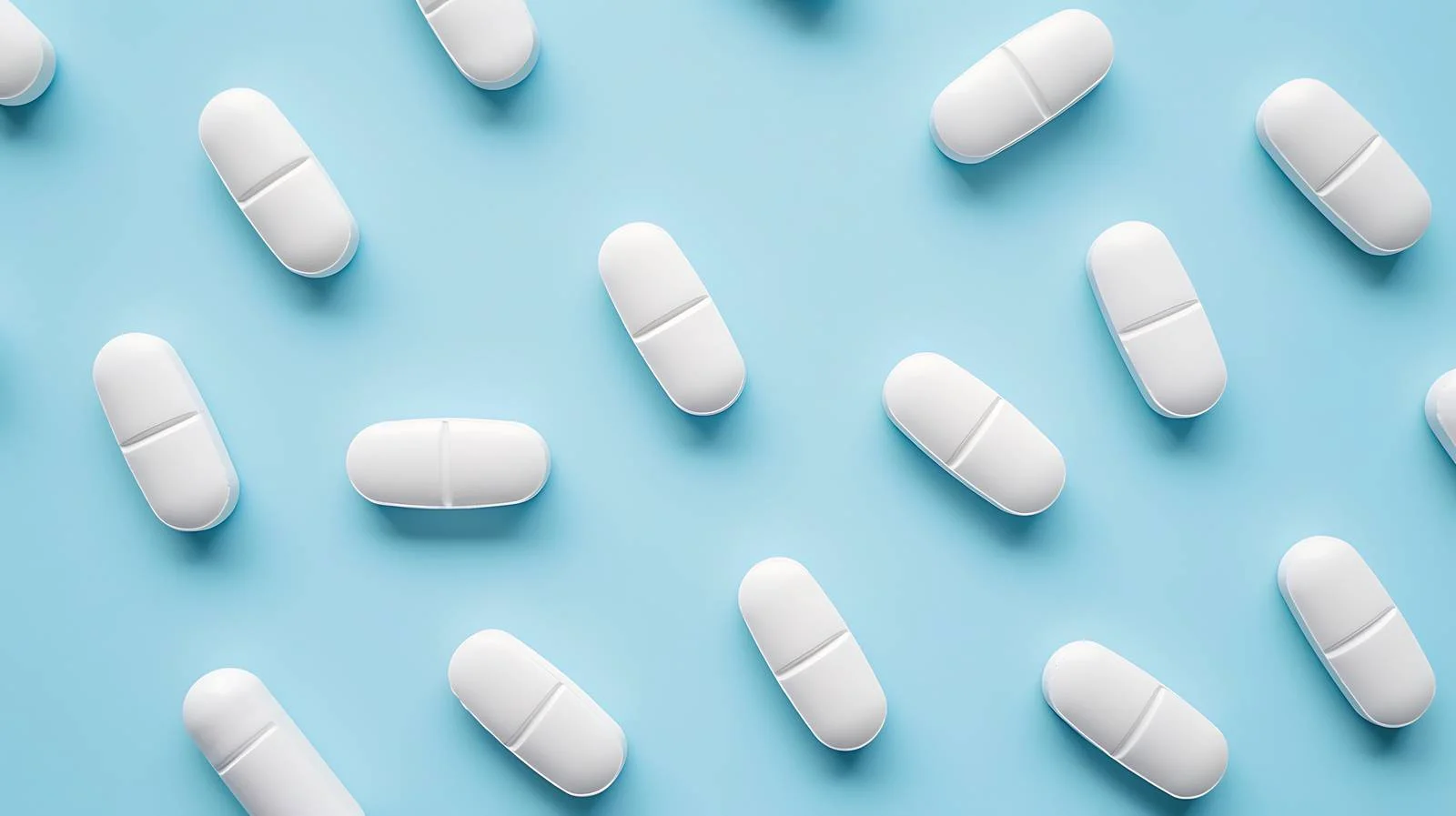 Medical Capsules on Blue Background — free download from Dotvec