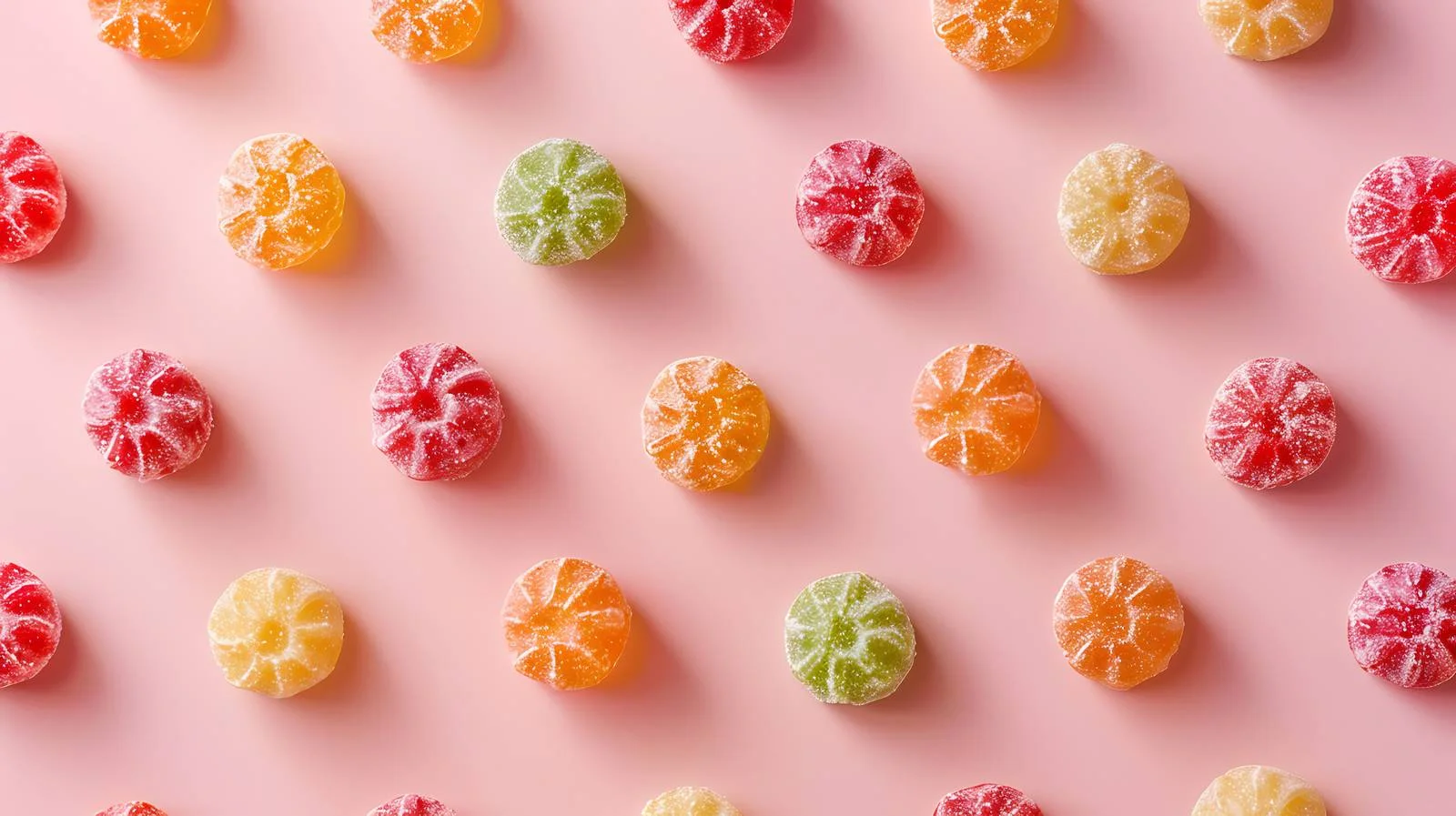 Colorful Candy Layout on Pink Background — free download from Dotvec