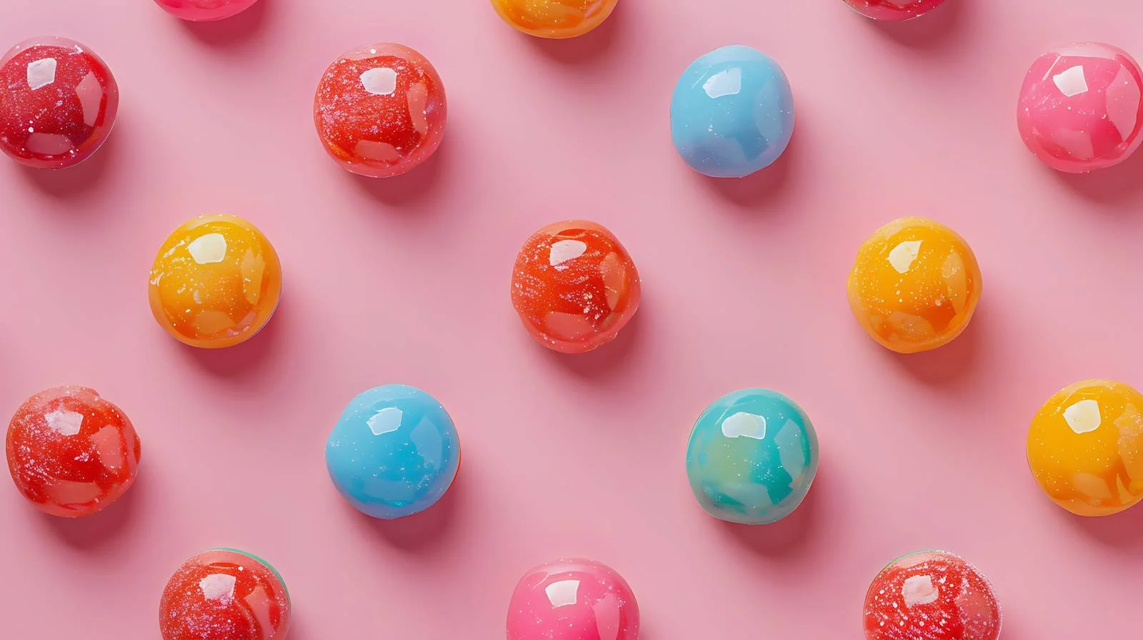 Colorful Candy Layout on Pink Background — free download from Dotvec